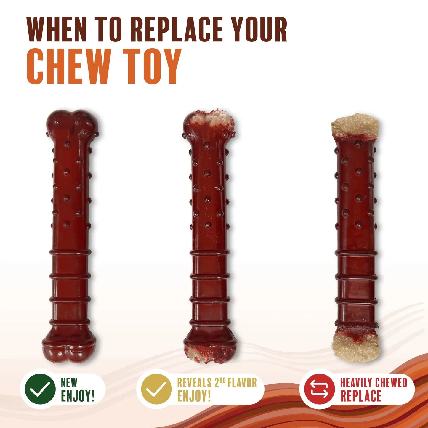 Power Chew Basted Blast Dual Flavored Dog Chew Toys X-Small/Petite - up to 15 Ibs. (2 Count)