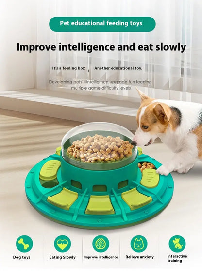 Interactive Dog Puzzle Toy for IQ Improvement and Slow Feeding Suitable for All Sizes Pets Nutritious Diet-Friendly Non-Electric Plastic Pets Game Pet Products