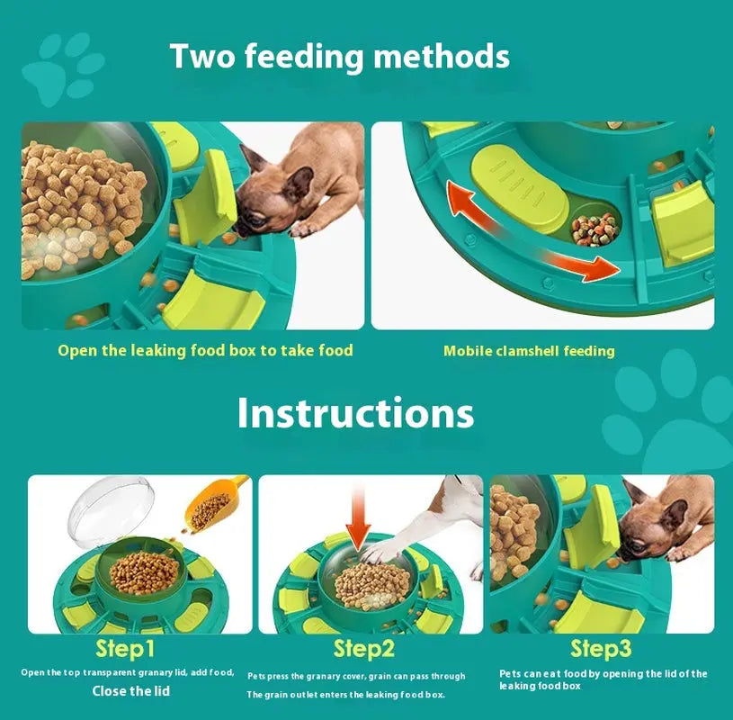 Interactive Dog Puzzle Toy for IQ Improvement and Slow Feeding Suitable for All Sizes Pets Nutritious Diet-Friendly Non-Electric Plastic Pets Game Pet Products