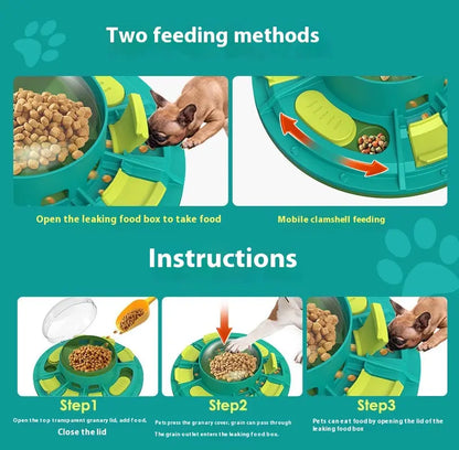 Interactive Dog Puzzle Toy for IQ Improvement and Slow Feeding Suitable for All Sizes Pets Nutritious Diet-Friendly Non-Electric Plastic Pets Game Pet Products